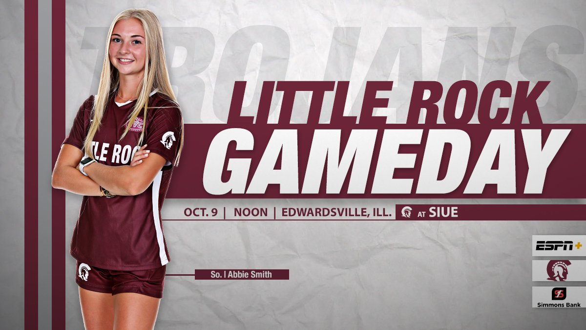 It's GAMEDAY for #LittleRocksTeam ⚔️ 

The Trojans are getting ready for their final road game of the regular season, taking on SIUE at noon!

🆚  🐱  
🕑  Noon
📍  Edwardsville, Ill.
🏟️  Ralph Korte Stadium
📺  ESPN+ | es.pn/3VfhsBC
📊  bit.ly/3MjQxAq