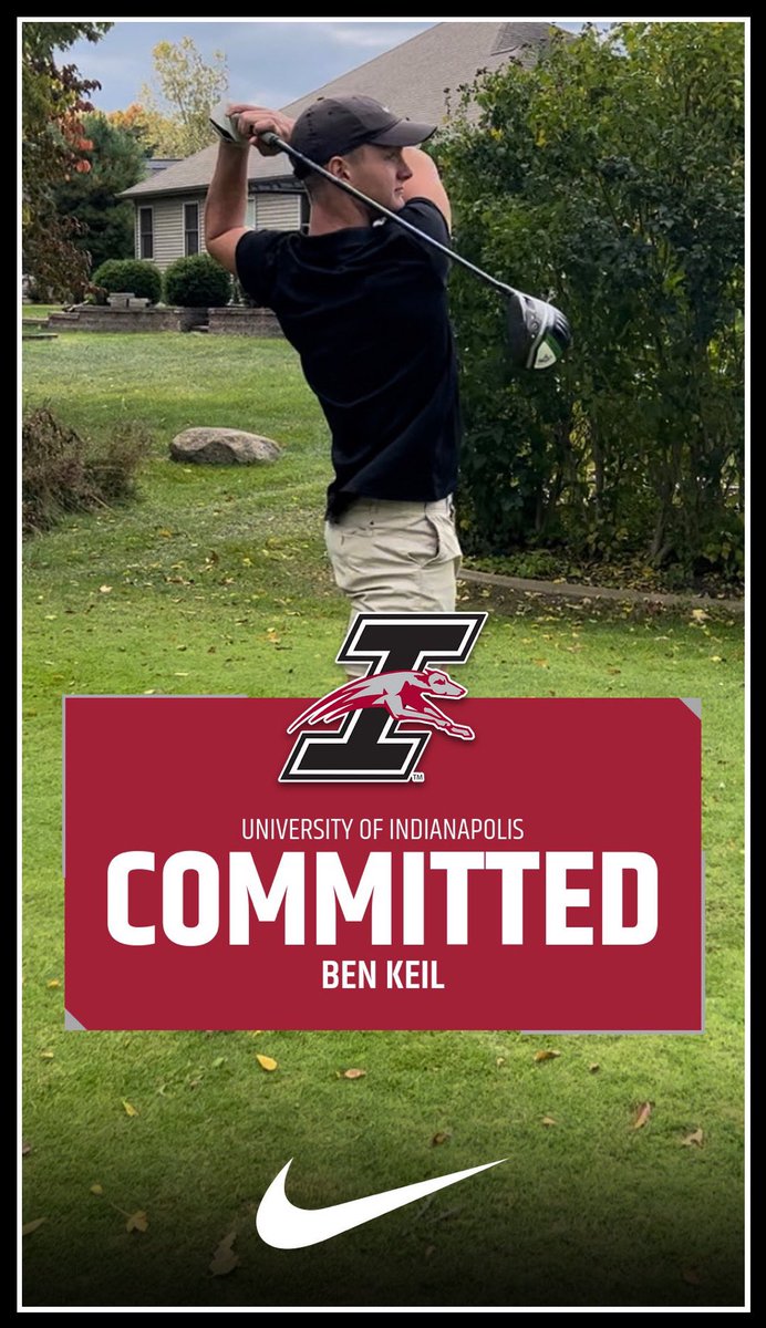 Exited to announce that I am committed to play golf at the University of Indianapolis! Huge thank you to Coach Nicoson for giving me this opportunity. Go Hounds! <a href="/UIndyMensGolf/">UIndy Men's Golf</a>