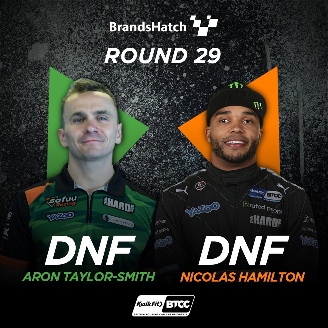 safuuracing's tweet photo. #ROUND29 RESULTS 🏁🧡💚 #SRT #SafuuRacing #TeamSafuu #BTCC #Nicolas28 #Aron40 #BrandsHatchGP @nicolashamilton @AronTaylorSmith @TeamHardRacing https://t.co/9Z8ohvfYoE