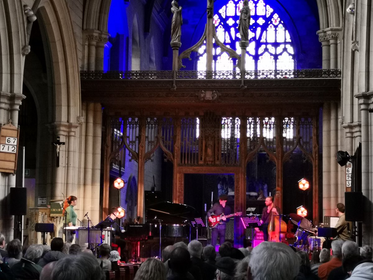 Sam Binotti has the audience's rapt attention opening our Sunday programme

Later: 𝗕𝗲𝗻 𝗖𝗿𝗼𝘀𝗹𝗮𝗻𝗱'𝘀 𝗦𝗼𝗹𝘄𝗮𝘆 𝗦𝘁𝗼𝗿𝗶𝗲𝘀 (5pm) and 𝗔𝗿𝘂𝗻 𝗚𝗵𝗼𝘀𝗵'𝘀 𝗖𝗮𝗻𝘁𝗶𝗰𝗹𝗲 𝗼𝗳 𝘁𝗵𝗲 𝗦𝘂𝗻 (8pm) 

Want to come in? Please ask on the door.
marsdenjazzfestival.com/whats-on