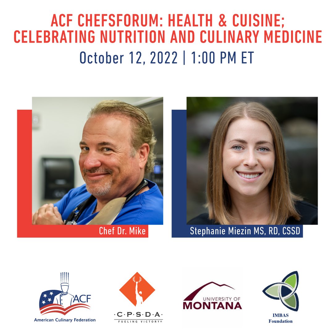 ChefDrMike's tweet photo. Join The University of Montana and me as I help recognize International Children's Health Day along with The ACF, CPSDA & IMBAS Foundation with a talk on The Role of Culinary Medicine in Children's Health. The event is free & register here:
https://t.co/imLxfL3N5D https://t.co/1sOWxEaAYi