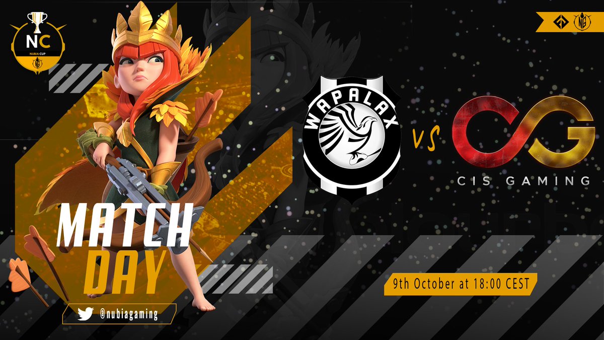 🏆 Nubia Cup - Grand Finale 🏆

🔸WaPaLaX vs CIS Gaming

🔴Live at 18:00 CEST
🇮🇹twitch.tv/infernalzeux 
🇵🇭fb.gg/sirdexgaming
🇬🇧twitch.tv/ariesgaming8

#NubiaGaming #ClashofClans #ClashEsports