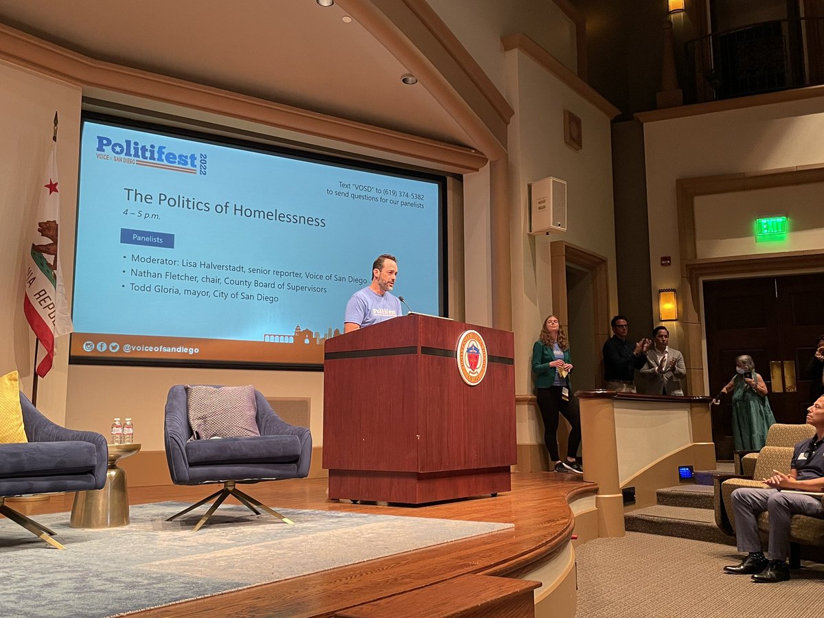 LoriSaldanaSD's tweet photo. Review of #Politifest2022 re:homelessness 

Enjoyed the format &amp; content of the Senior #homelessness presentation

It had more substance, was uplifting &amp; educational w/more value vs the “politics of homelessness” - cold hearted talking heads of  #mayortoddgloria &amp; #supfletcher https://t.co/RZbDGKCIVY