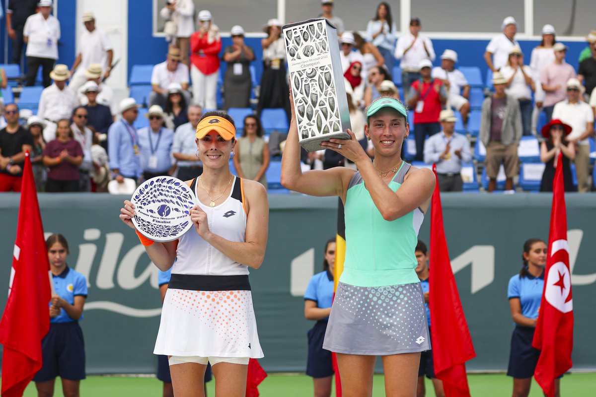 WTA's tweet photo. A magical week in Monastir 🏆✨

@elise_mertens | #JasminOpen https://t.co/EFUuQvvc1Y