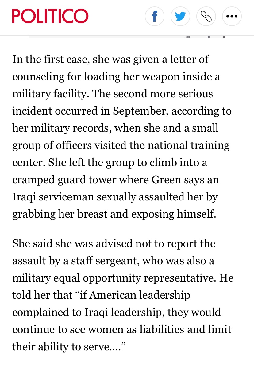 greg_price11's tweet photo. Democrat lowlife @RepMrvan had one of his allies illegally leak his Republican opponent @JenRuthGreen's military records to Politico reporter @adamwren hoping there would be dirt.

Instead, they outed that she is a survivor of sexual assault by an Iraqi soldier. https://t.co/PIMwy1mP3J