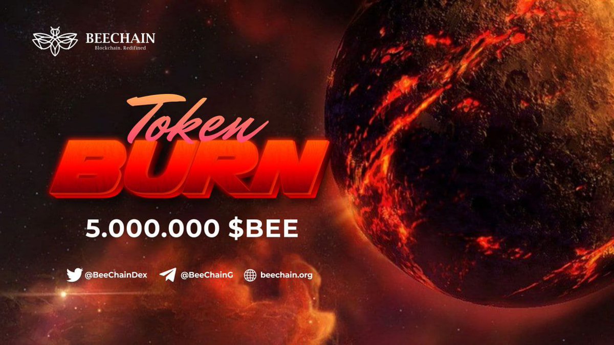 BeeChainDex's tweet photo. 1st Token Burn Worth of 5.000.000 BEE
https://t.co/WphO8g7nKC https://t.co/sx4FeDp0uo