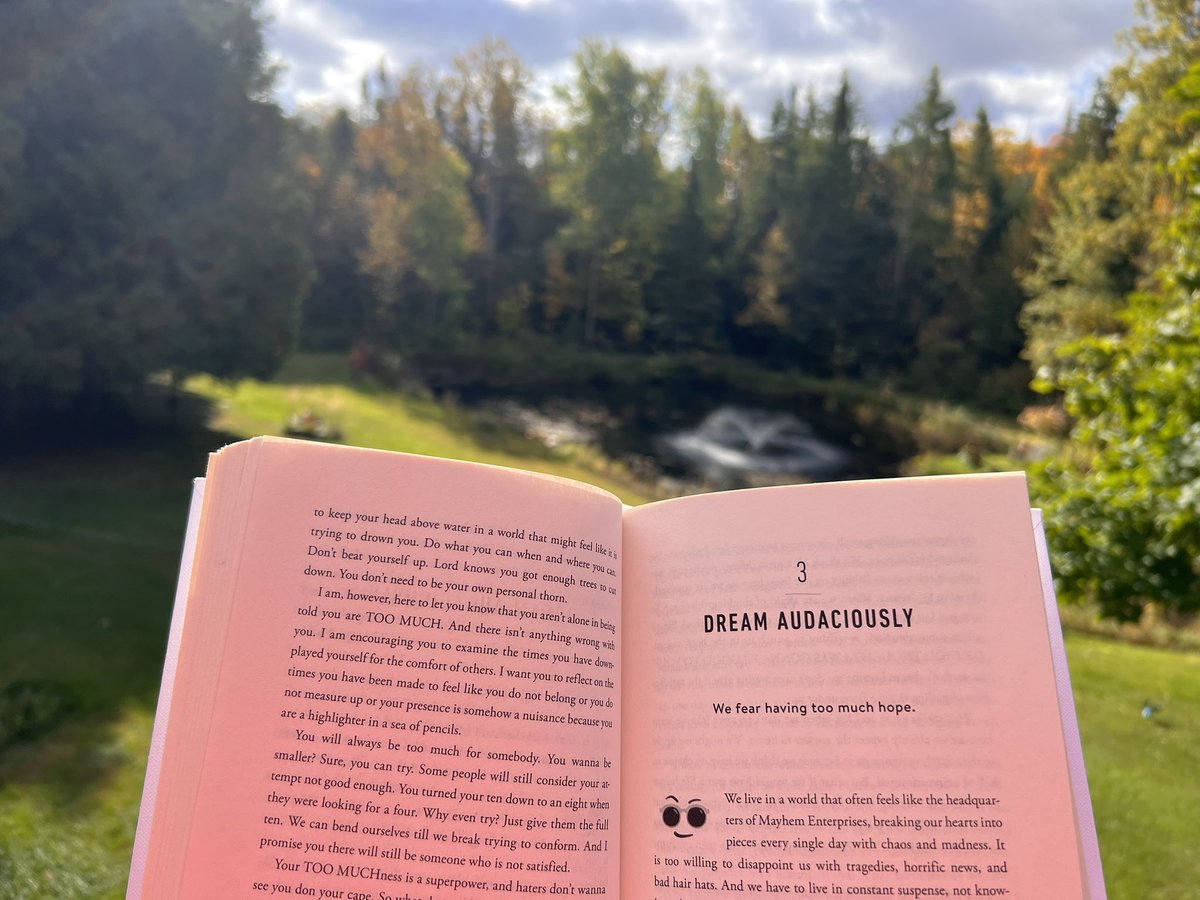 Been feeling weighed down lately by self-doubt and commentary from people I had put too much confidence in. This chapter is the EXACT thing I needed right now, to get me unstuck. 

Incredibly powerful book (<a href="/ProTroublemaker/">Professional Troublemaker by Luvvie</a>) by <a href="/Luvvie/">Lamsuk Dhar</a> (a.k.a. dream guest on <a href="/colourmepr/">Colour Me PR Podcast</a>) 🙏🏼!!