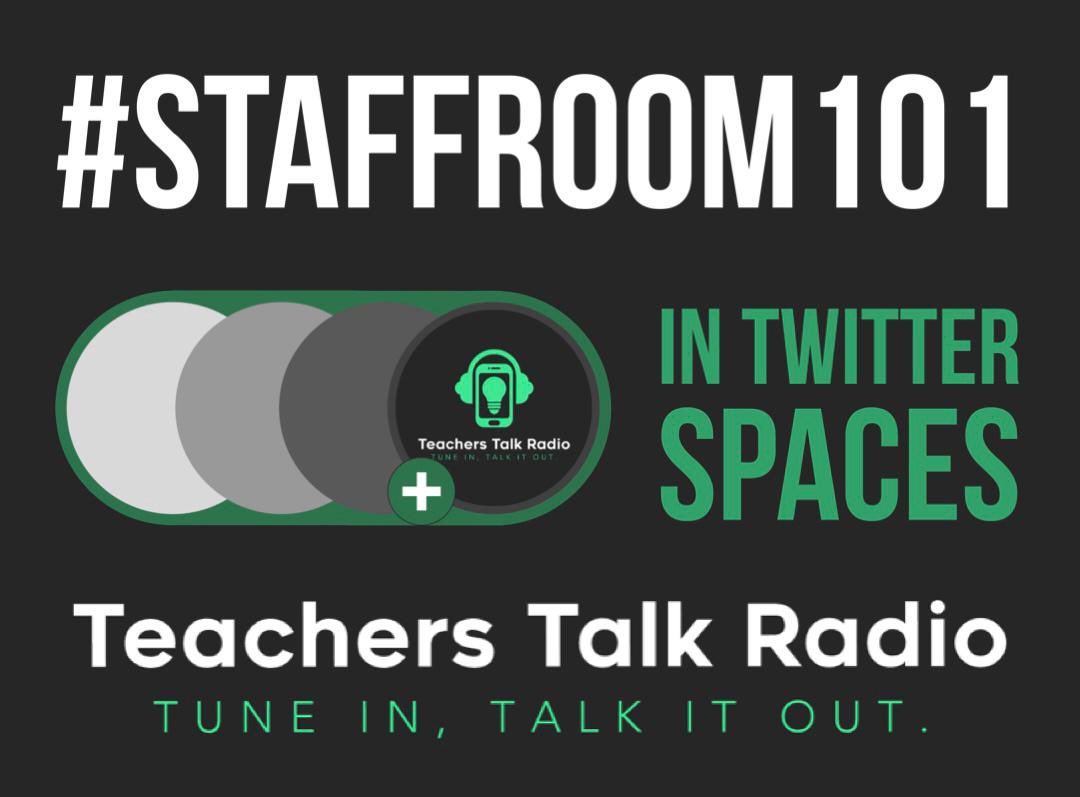 Tom HB on Twitter "It’s Staffroom101 tomorrow on TTRadio2022 at 7