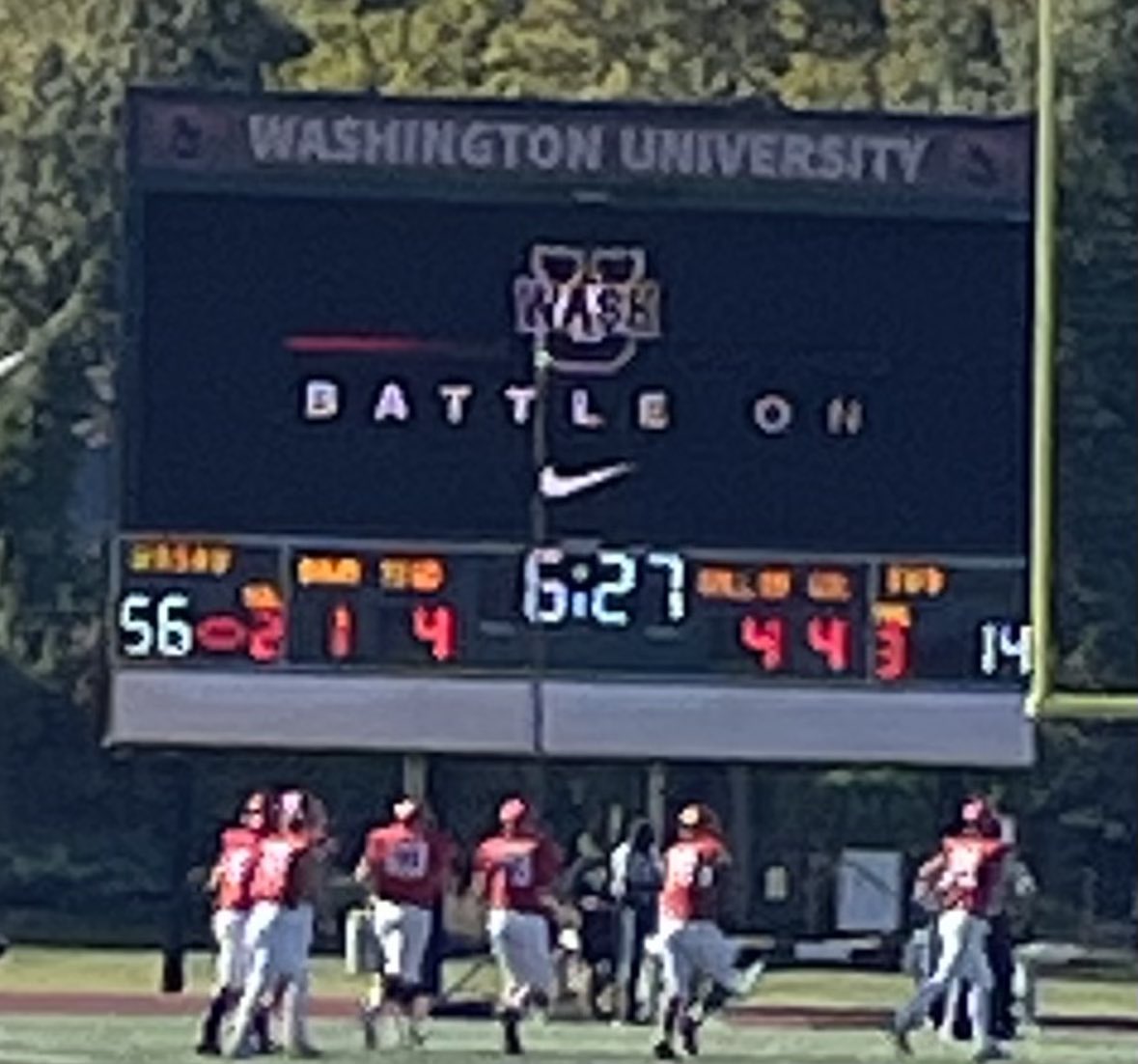 Thanks to the WashU coaching staff for a great visit! Really enjoyed being back on campus. You guys put on quite the show yesterday!  #BattleOn <a href="/CoachAaronKeen/">Aaron Keen</a> <a href="/kindboml/">Larry Kindbom</a> <a href="/MuellerFBCoach/">Scott Mueller</a> <a href="/washufootball/">WashU Football</a> <a href="/Kmine4/">Kory Minor</a> <a href="/CoachBurns__12/">Justin Burns</a> <a href="/CoachKDubFB/">Coach Khalil ‘KDub’ Watson</a> <a href="/nickfalshaw/">Nick Falshaw</a>