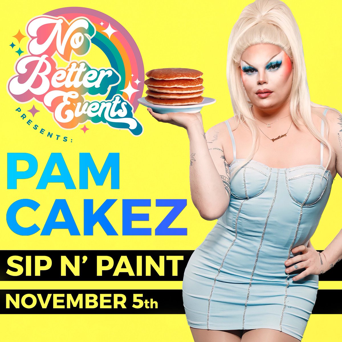 When we said this is the event you don’t want to miss…we were not playing around! We’re very excited to announce our host for the evening, so you better come hungry for <a href="/PamCakez_/">*•°@. ** pam cakez ** . @°.*</a> 🥞

*syrup not included

#laevents #laevent #dragqueen #losangeles