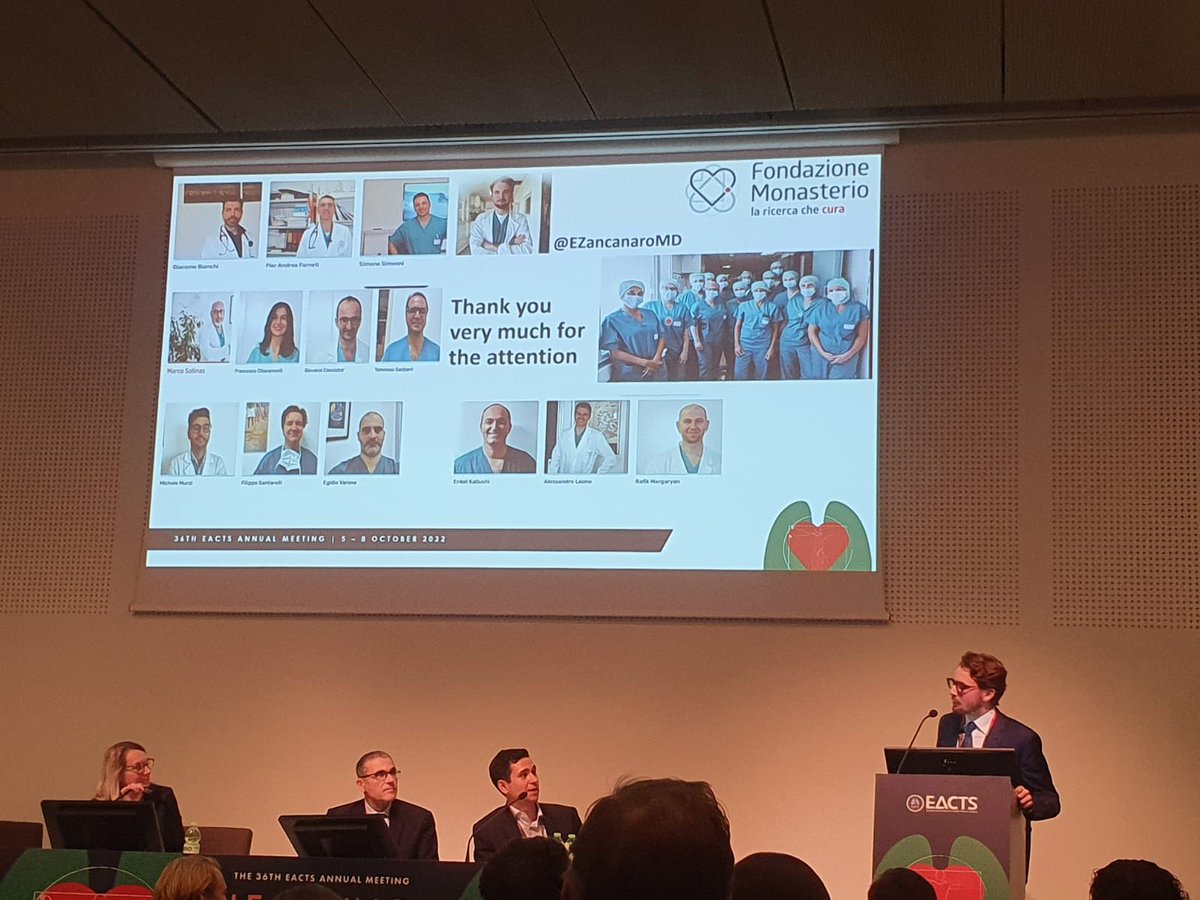 Proud to be #EACTS2022 presenter 
Great opportunity for residents to learn from experts @MicheleDeBonis4 

Resident committee 🔝
@EACTS @STS_CTsurgery @PCRonline @JACCJournals @SRValveCenter @gbianchi_cardio @opa_massa @raffdoc @rafasadaba @GConcistre #CardioTwitter #CardioEd