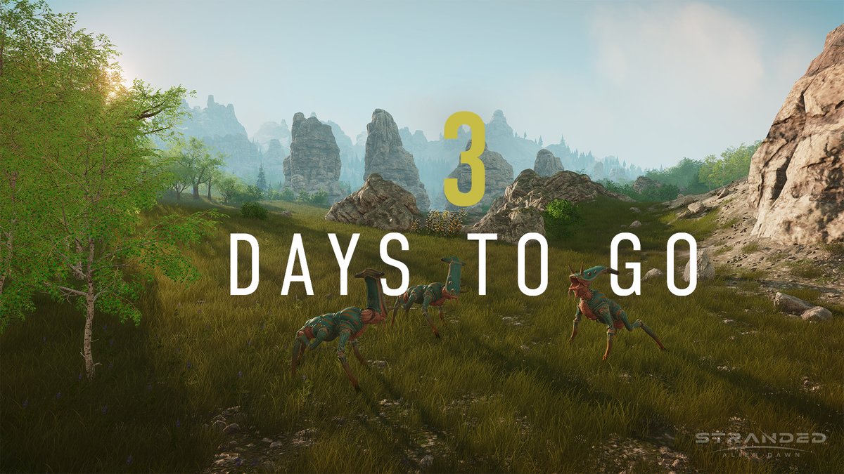 strandedgame's tweet photo. Only 3️⃣ days to go, so close yet so far! 🤯

We're hope you are all geared up for survival! 💪 https://t.co/bdeActAP3m