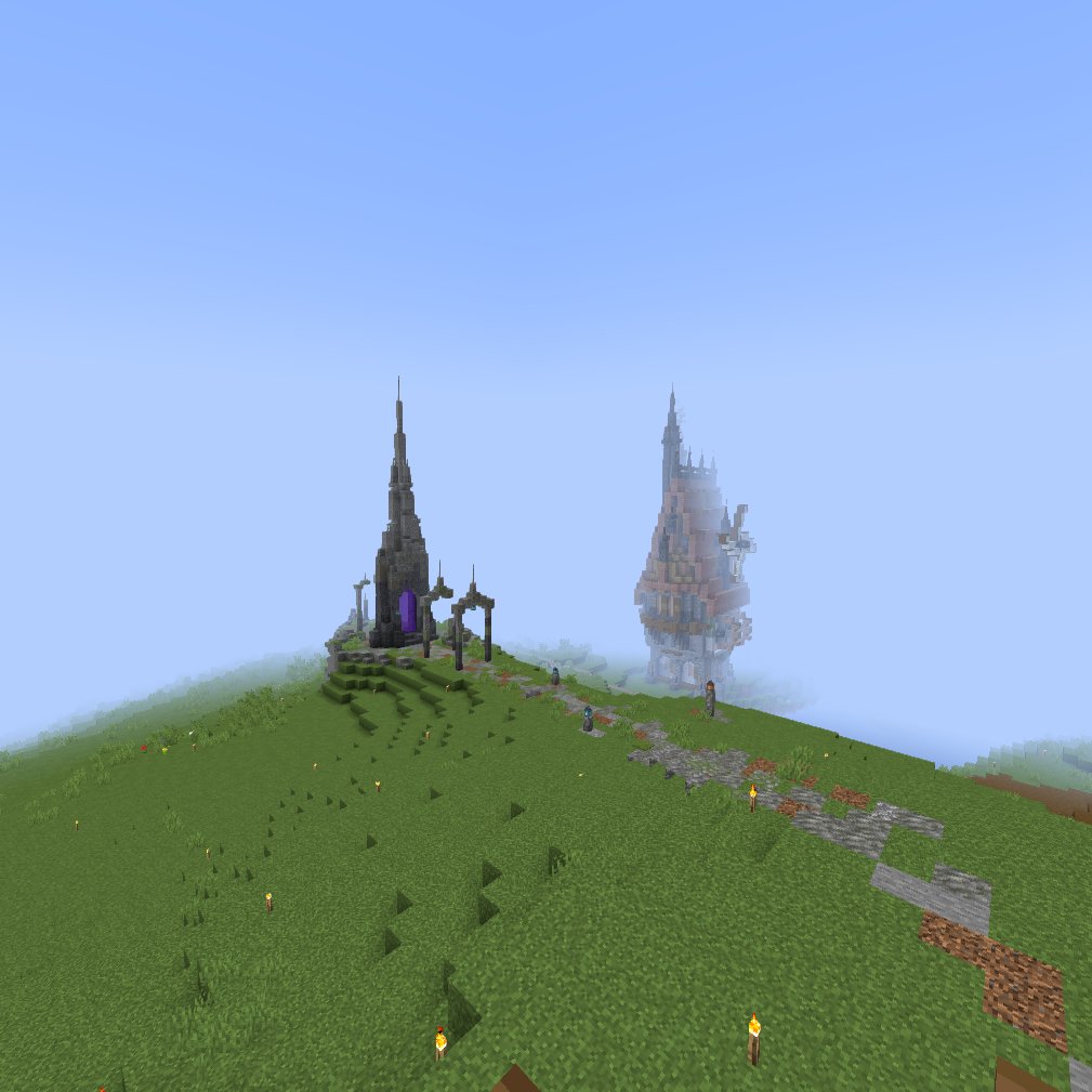esham_eshan's tweet photo. 5 RL days of progress into the server. The starter house, nether portal, iron farm, and bit of terraforming done. And don't worry, there will be 'booshes' and trees. At the moment, just getting the idea of the area and layout.

Yes, I suck at taking screenshots!
#esham_eshan https://t.co/I2iwjK0qR4