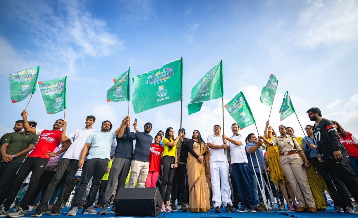 SajjanarVC_IPS's tweet photo. Proud to take part in #Pureathon2022 2K/5K Fun Walk&Run organised by People for Urban & Rural Education Trust for creating awareness of the Menstruation. Men should help to remove the taboo in the society.
Flagged off the Event along with CP rachakonda
#Menustrationmatters https://t.co/C9phStaLO2