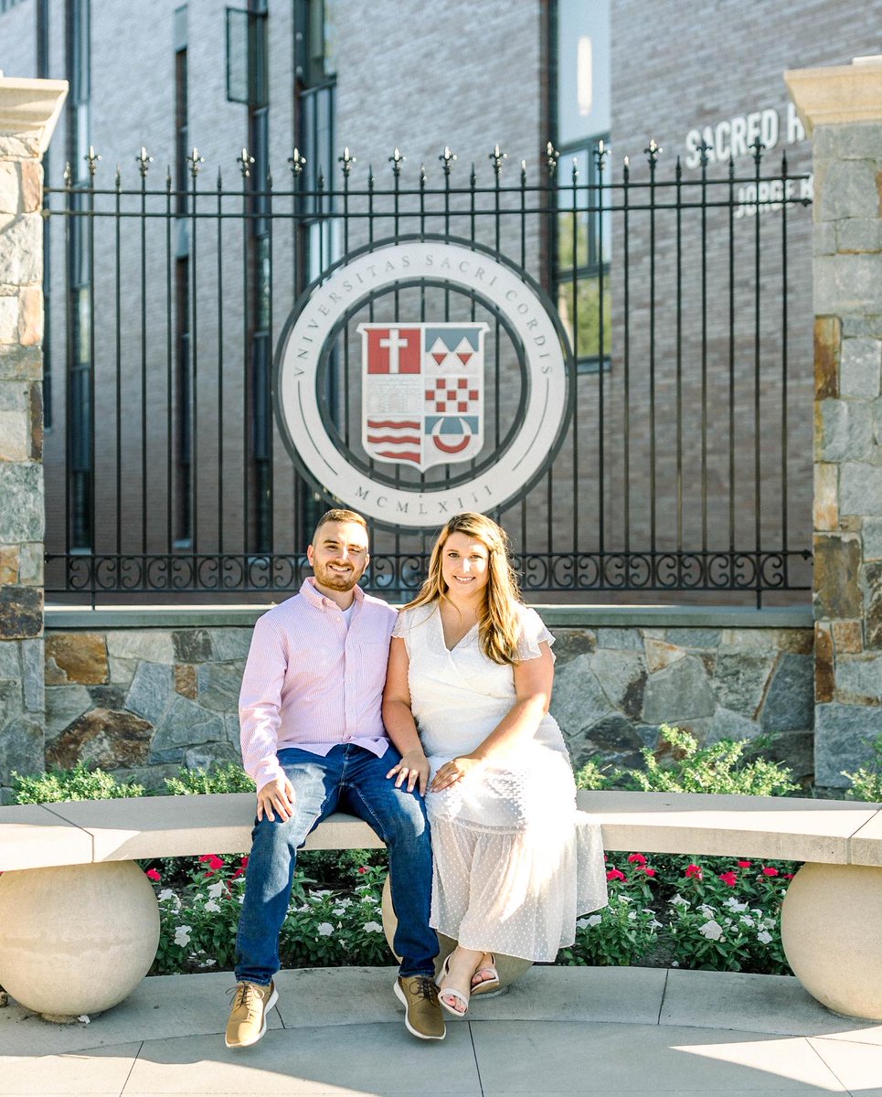 sacredheartuniv's tweet photo. "Thank you, SHU for leading me to YOU!” ❤️

Congratulations to @SacredHeartAlum Rachel Proffitt '17 &amp; Eddie Caperna '17 on their recent engagement! #WeAreSHU https://t.co/bi53unM7d6