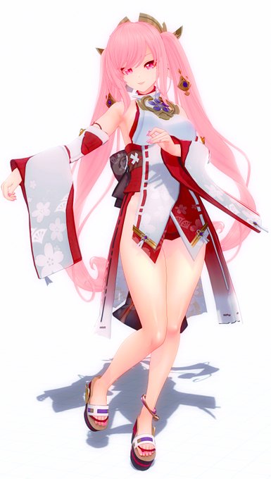 D327さんの八重神子modかわいい～
己を許せなかったのでツインテの角度を修正してとりなおし🙄 