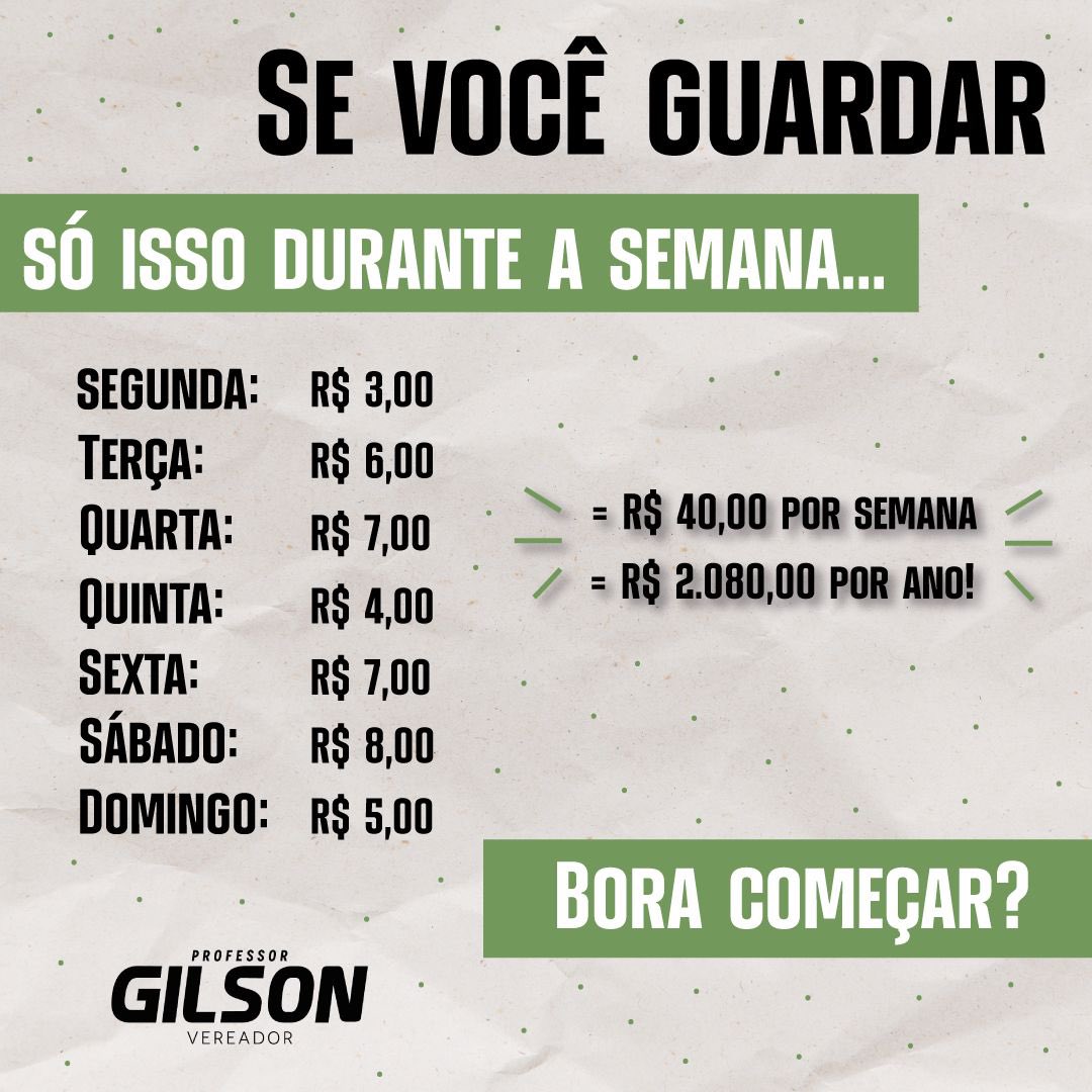 profgilson8's tweet photo. As vezes achamos que para fazer uma boa economia, precisamos de muito dinheiro. Mas saiba que, com disciplina e organização é possível sim economizar um bom dinheiro guardando pequenas quantias!
#economia #professordeeconomia #professor #profgilson #finanças https://t.co/4IqE0DBlmU