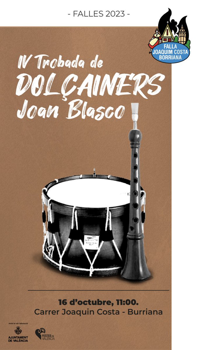 fallajcb's tweet image. Trobada de dolçainers #Joanblasco 16 d'octubre @fallajcb