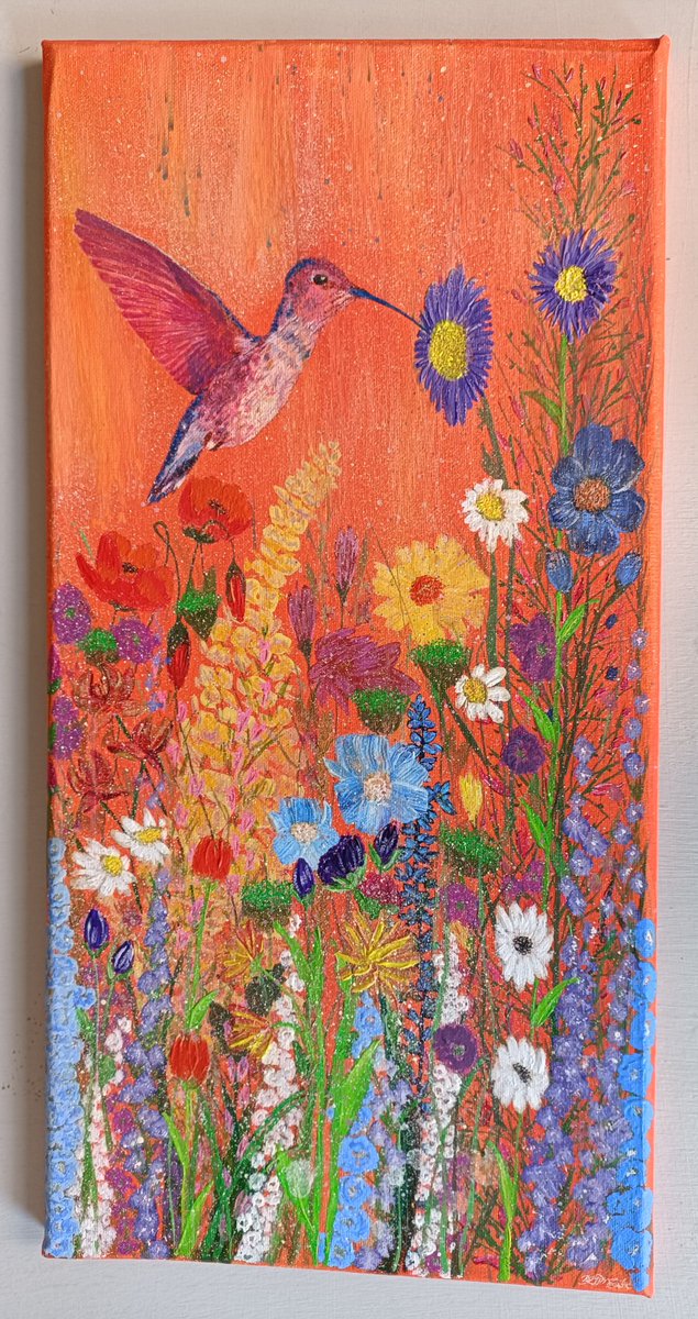 bitsofbtanicals's tweet photo. It's finally finished, Mr Allen is complete &amp; I'm thrilled how he turned out.

"Harmony"
20" x 10" canvas

#bitsofbotanicals #artist #mixedmediaartist #modernart #contemporaryart #art #hummingbird #mixedmediaart #artgallery #artlovers #canvas #paintingart #artoftheday #colour https://t.co/2Vn5MvXlxK