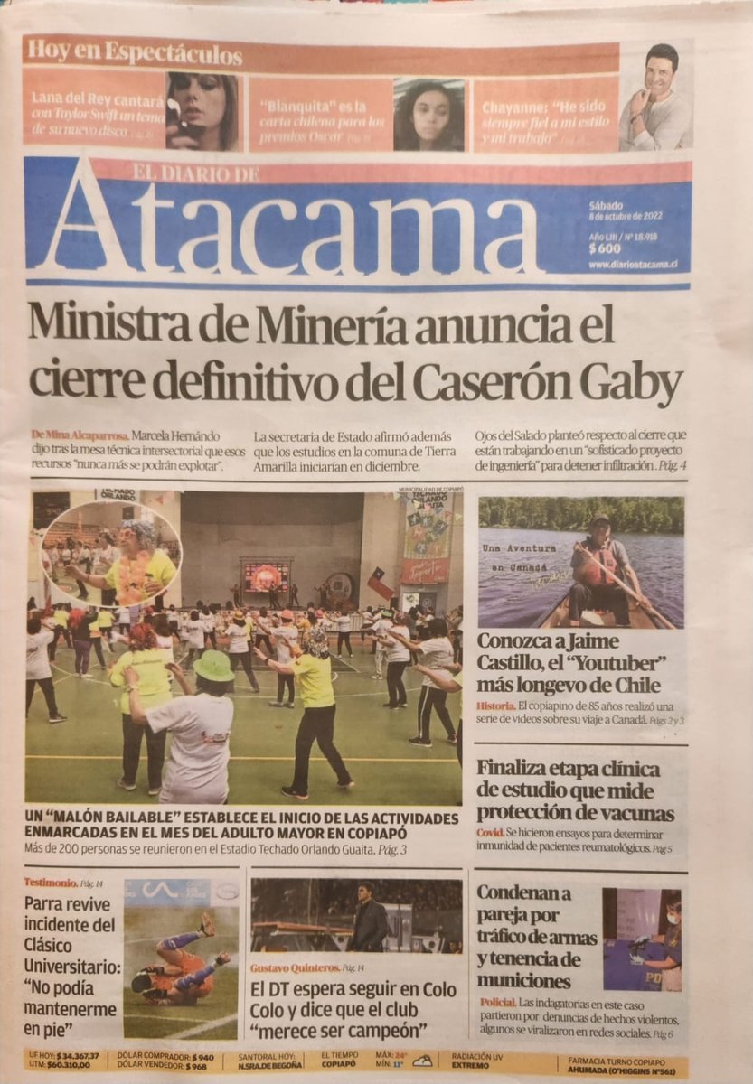 cotegallardo27's tweet photo. Gracias @Eldiarioatacama por publicar nota sobre proyecto investigación #FONIS @sa21i0078 de @AnidInforma de investigadores, investigadoras y estudiantes @UAtacama @uchile
@YMGOMEZOLMOS @pelaofunk @facmeduda @LabMolCelVirol junto al Hospital Copiapó @hospitalcopiapo y @_SoMiCh https://t.co/aCfRhOomEV