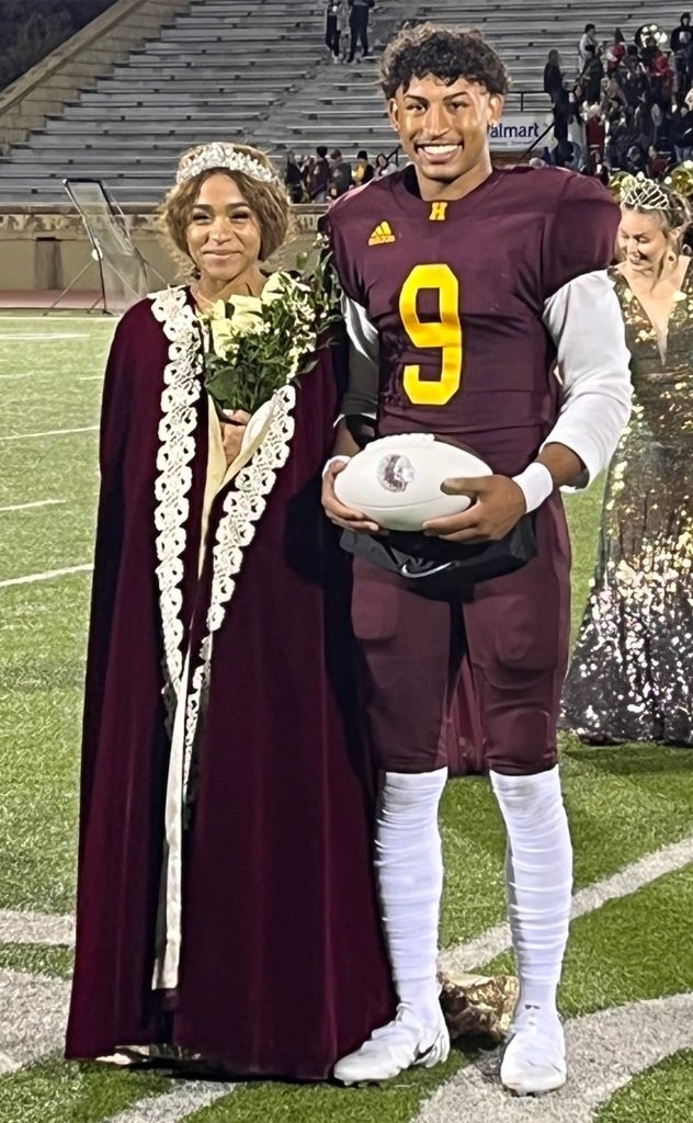Congrats to the 2022 Hays High Homecoming Queen and King, Savannah Lawson and Remy Stull.