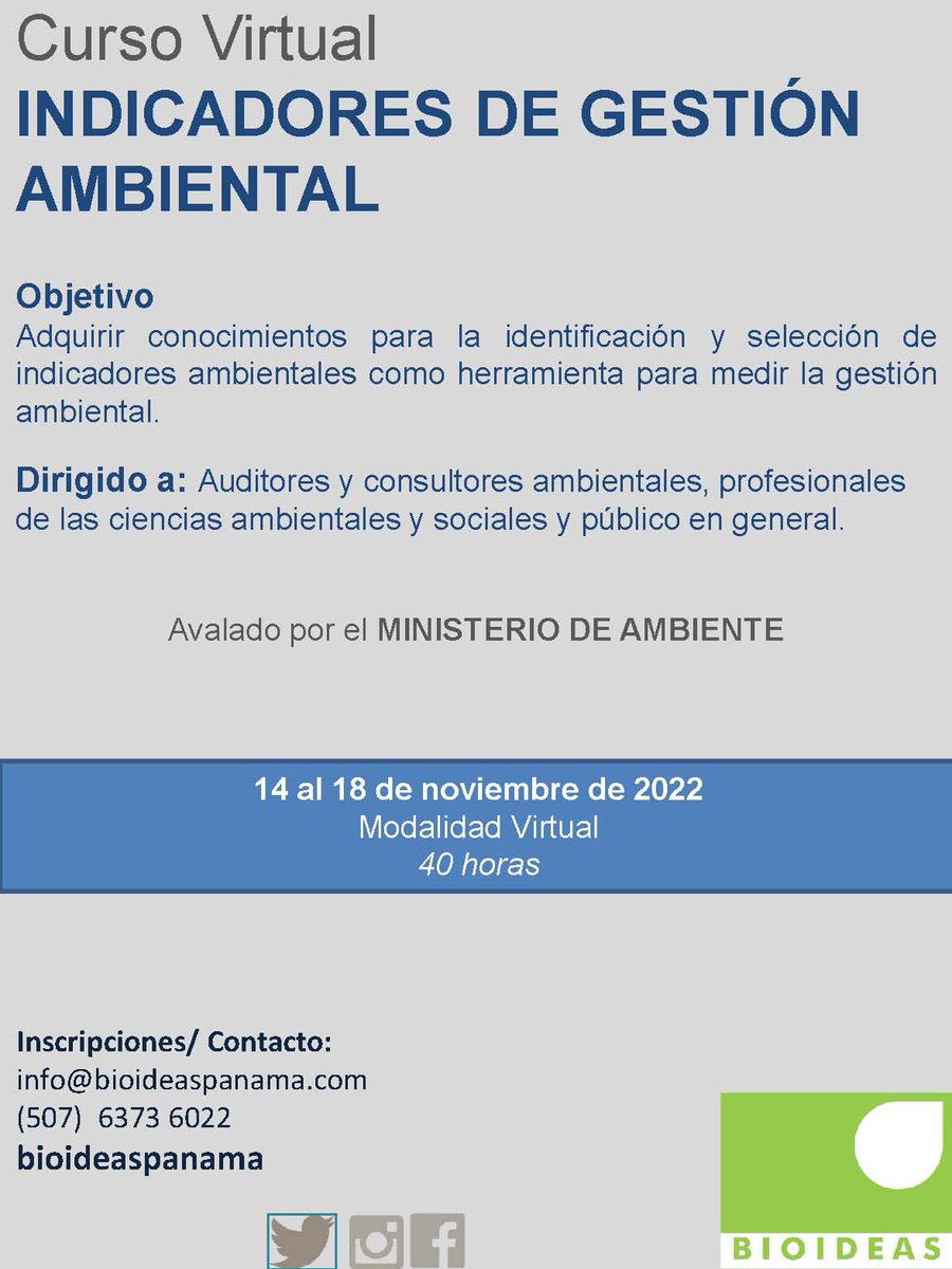 bioideaspanama's tweet photo. #bioideas #desempeñoambiental #indicadoresdegestion #condicionambiental #indicadoresoperativos #resultados https://t.co/Dp7rFp76Up