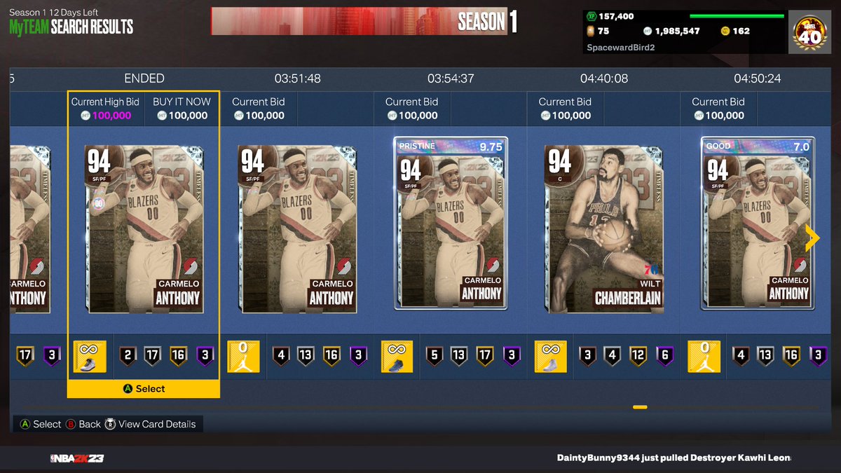 Bird2Spaceward's tweet image. Melo snipe.