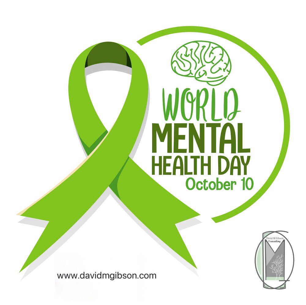 DavidGIB50N's tweet photo. What are you doing for World Mental Health Day tomorrow? #WorldMentalHealthDay2022 #BeHereTomorrow #WorldMentalHealthDay #TherapistTwitter #TherapistsConnect https://t.co/X9KjlLftqs
