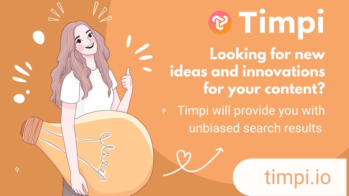 cryptoram18's tweet photo. #Timpi's mission is to provide #freedom and unbiased access to information. Not only the freedom to have your #Data and #Privacy protected, you also have the freedom to make your own choices without being manipulated.
#web3 #freesearch #Cosmos #Kadena $KDA $ATOM @Timpi_TheNewWay https://t.co/Ti2e73YP8F