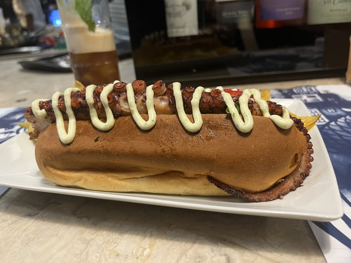 amurrayKS's tweet photo. Octopus Hotdog would’ve been a sick name for a 90’s college radio band but tonight it’s just dinner https://t.co/7HC7AAvdwT
