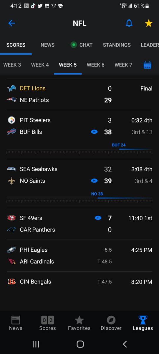 jepwoods's tweet photo. Every team scored besides @Lions @LionsDaily https://t.co/kMyBSg6UdK