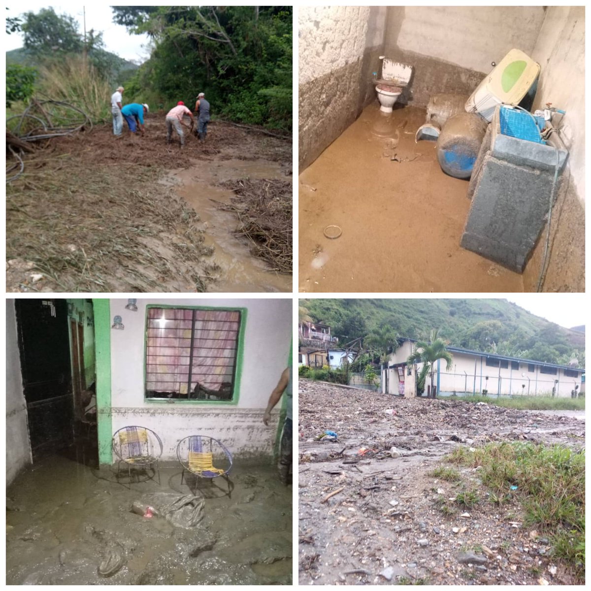 ComunaAdrianM's tweet photo. Más de 10 casas destruidas, 50 familias damnificadas y más de 100 en riesgo por fuertes lluvias en Río Claro declarado en emergencia y hacemos el llamado a todas las instituciones y al gobierno nacional para trabajar en los grandes daños ocasionados. @NicolasMaduro https://t.co/ypcoRLmtVD