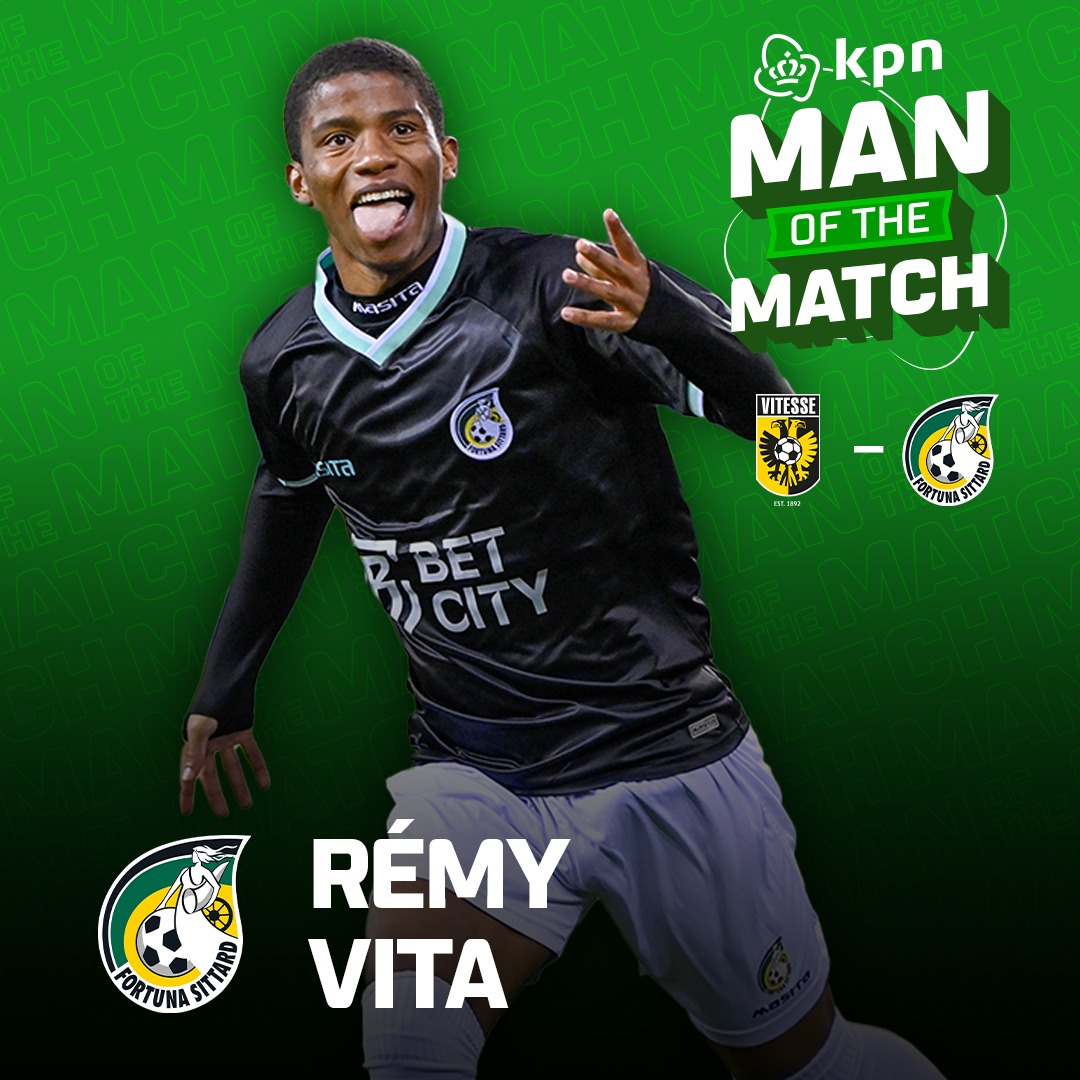 ESPNnl's tweet photo. Deze 5️⃣ uitblinkers zijn vandaag verkozen tot KPN Man of the Match! 🔥

🏅 Rémy Vita (@FortunaSittard)
🏅 Cody Gakpo (@PSV)
🏅 Dávid Hancko (@Feyenoord)
🏅 Myron van Brederode (@AZAlkmaar)
🏅 João Virgínia (@SCCambuurLwd)

#vitfor #heepsv #feytwe #utraz #gaecam