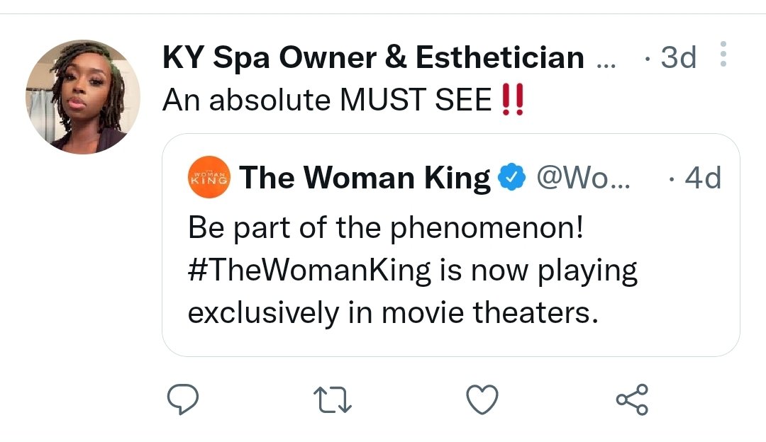 MegaTroySmith's tweet photo. It's sad to see how brainwashed they are... #TheWomanKing #boycott #boycottthewomanking https://t.co/dtCmUyTnTr