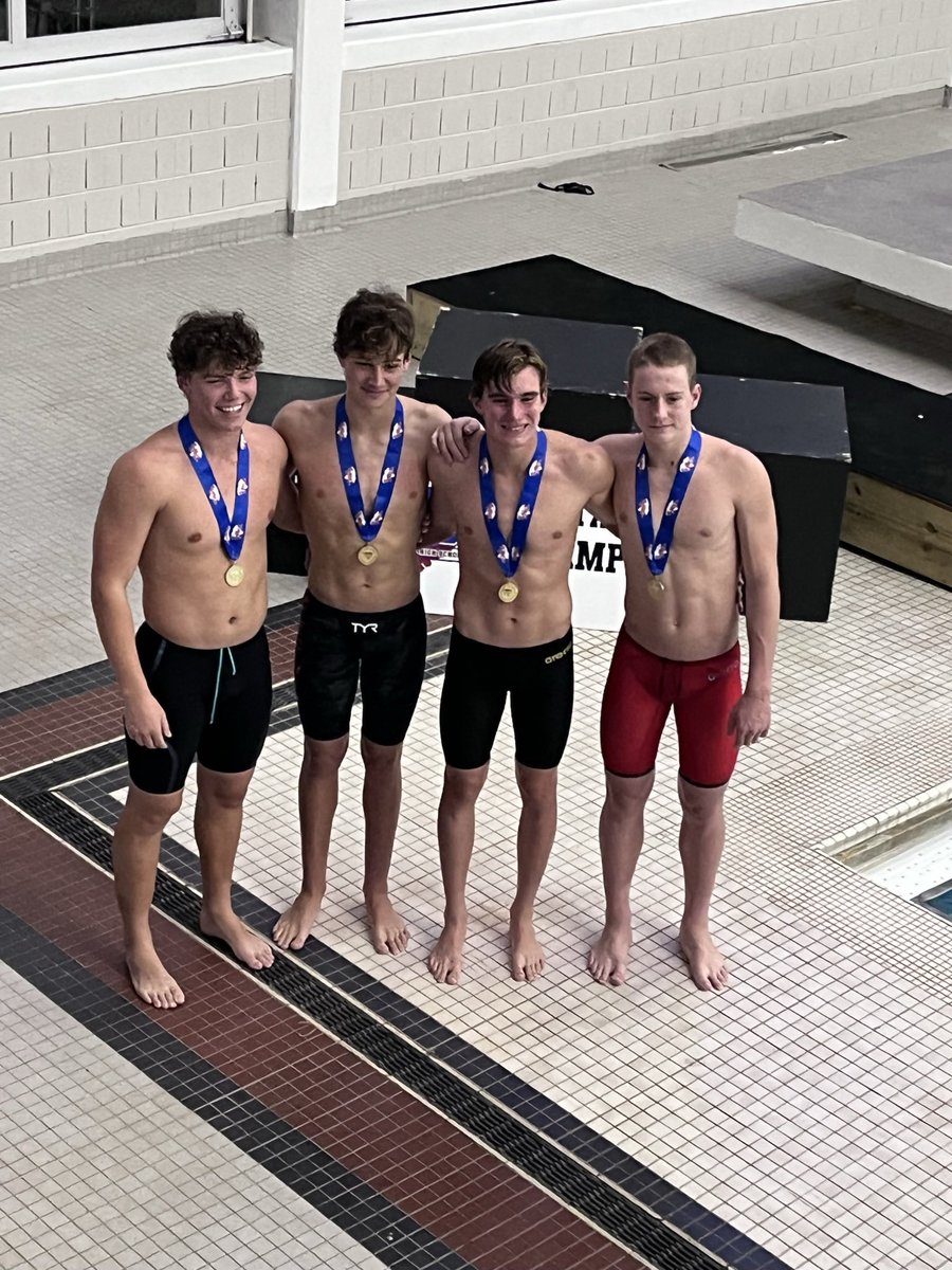 asher_western's tweet photo. Four years. Four amazing teams. Three state titles. One school record. Not a bad high school swim career for a baseball player.🤷🏽‍♂️ https://t.co/frnknyVP7v