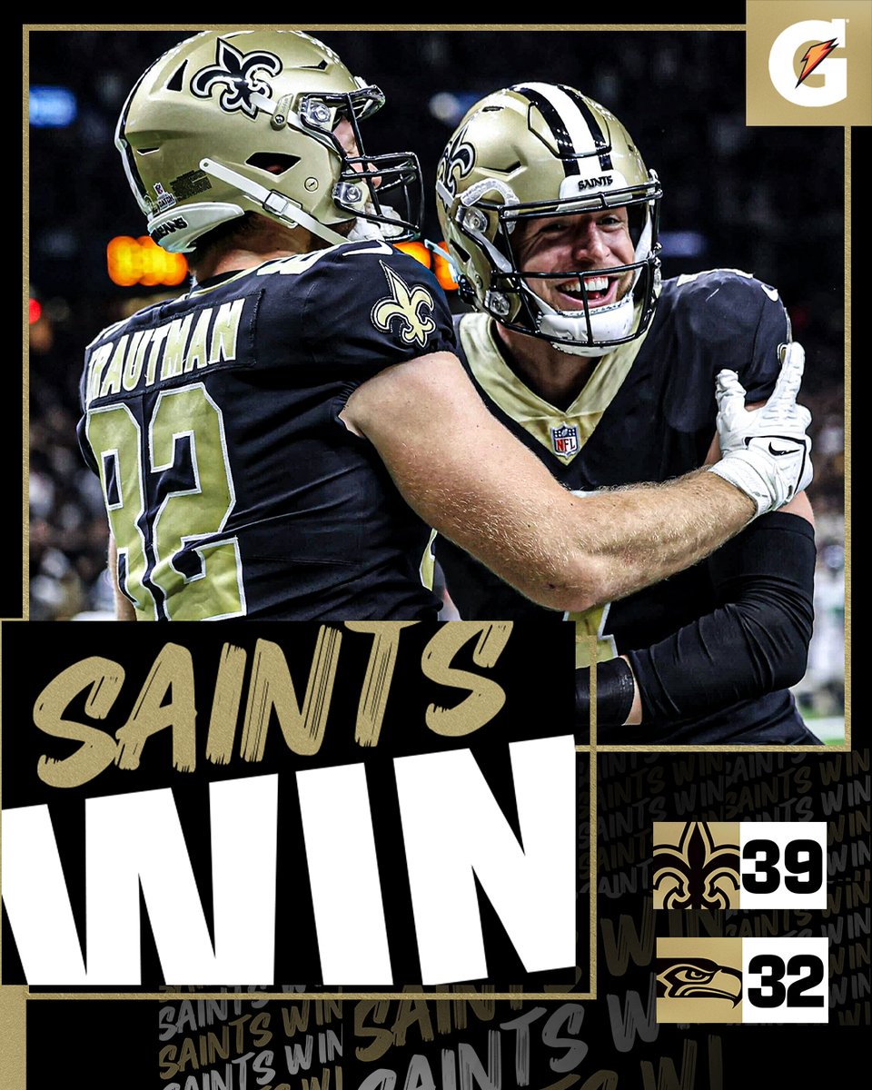 BIG HOME W. #Saints | @Gatorade