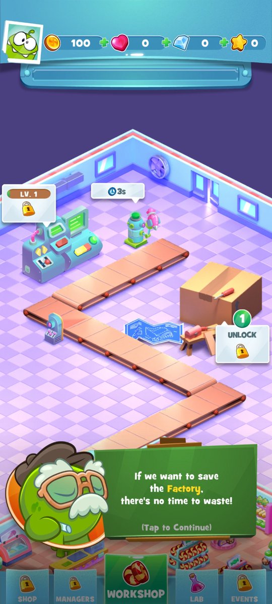 CTR__Network's tweet image. News: After the delisting of Idle Candy Factory, another game with the same name has softlaunched. It's by the same devs with the same artstyle. The gameplay is different but most of the same elements are there and instead of the town you renovate a lab. 

It's weird i know.