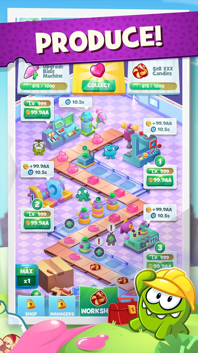 CTR__Network's tweet image. News: After the delisting of Idle Candy Factory, another game with the same name has softlaunched. It's by the same devs with the same artstyle. The gameplay is different but most of the same elements are there and instead of the town you renovate a lab. 

It's weird i know.