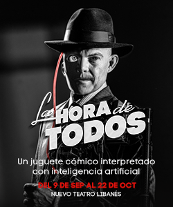 Innovador montaje en el que poderoso magnate habla de sus fechorías al ser entrevistado por un cyborg en LA HORA DE TODOS de Juan José Arreola, dirección de Víctor Weinstock, en Nuevo <a href="/TeatroLibanes/">Teatro Libanes</a>  - <a href="/LulyGarzaP/">Luly Garza Presenta</a> - galeriateatral.blogspot.mx 
@weinstockvictor
<a href="/LulyGarza/">Luly Garza</a>
