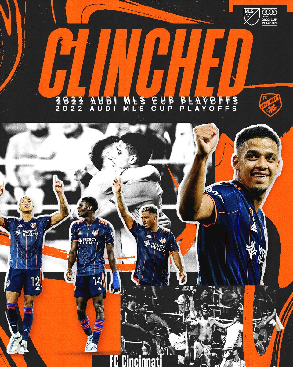 They're in! ✅

<a href="/fccincinnati/">FC Cincinnati</a> clinch their first-ever trip to the Audi #MLSCupPlayoffs