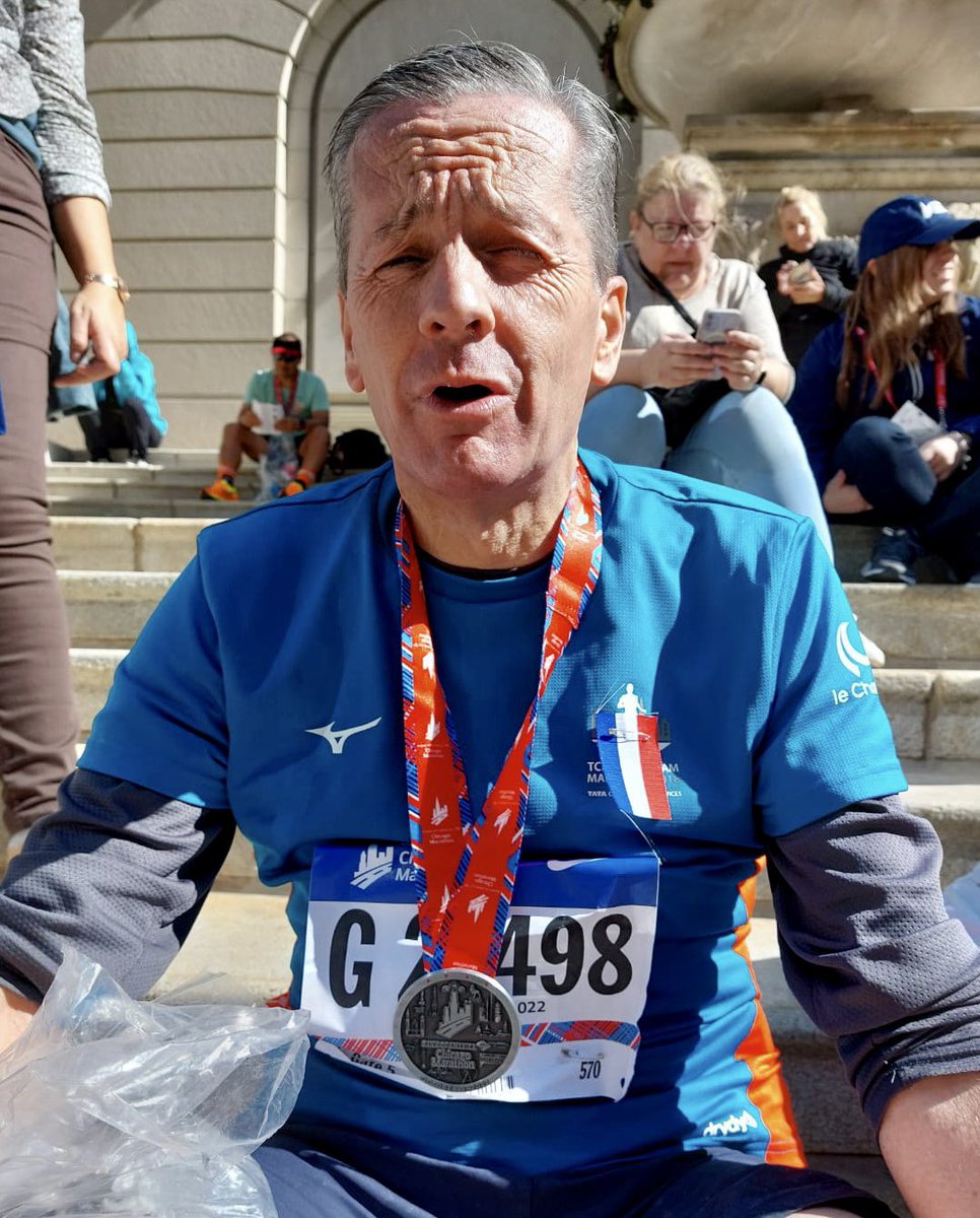 brunobelin's tweet photo. 🔵 Marathon de Chicago bouclé en 3h56’ 🏃‍♂️Objectif atteint sous le soleil ☀️ Pas de mur. Juste une contracture. Vive la glace https://t.co/5A82syJGsY