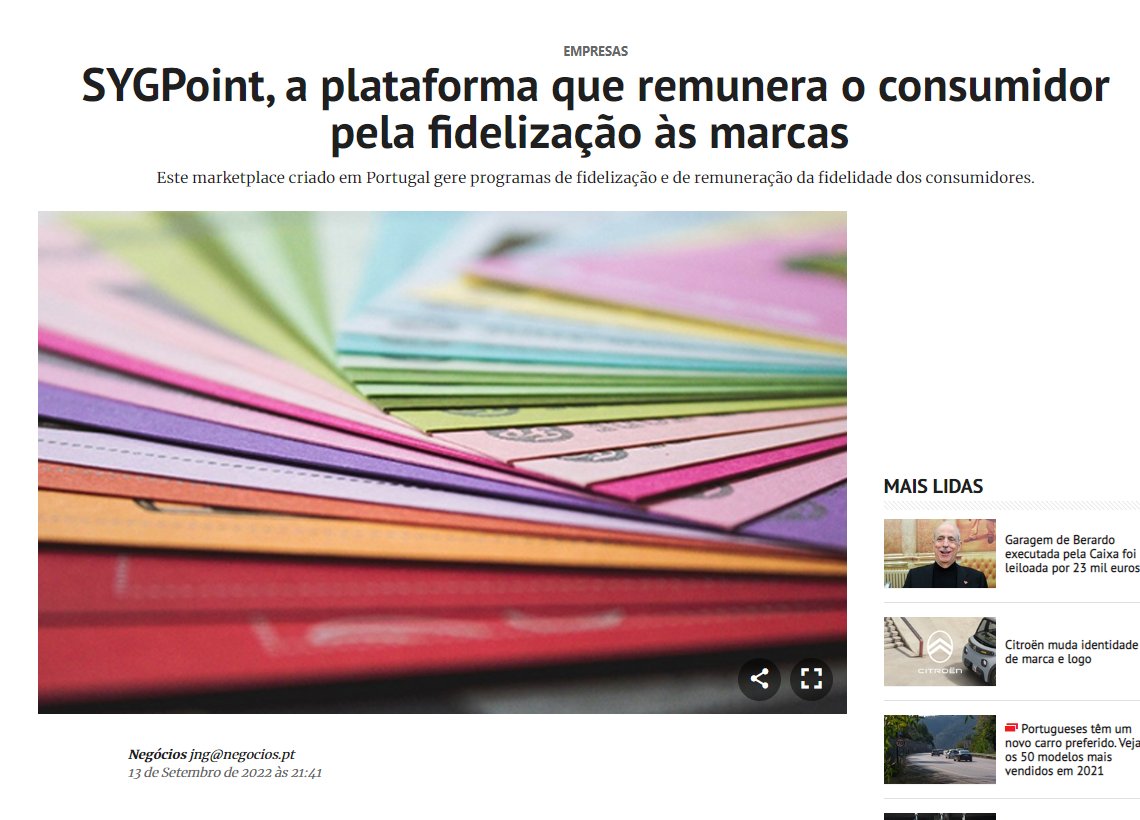 sygpoint's tweet photo. «A vantagem do envolvimento com as marcas é  acumular SYGs que podem ser convertidos em vales prenda dos principais retalhistas»
Conheça as vantagens @SYGPoint neste artigo do @JNegocios.
#poupança #gestãofinanceira #planeamentofamiliar
https://t.co/rwoPw7toUr https://t.co/cDbiCV1js3