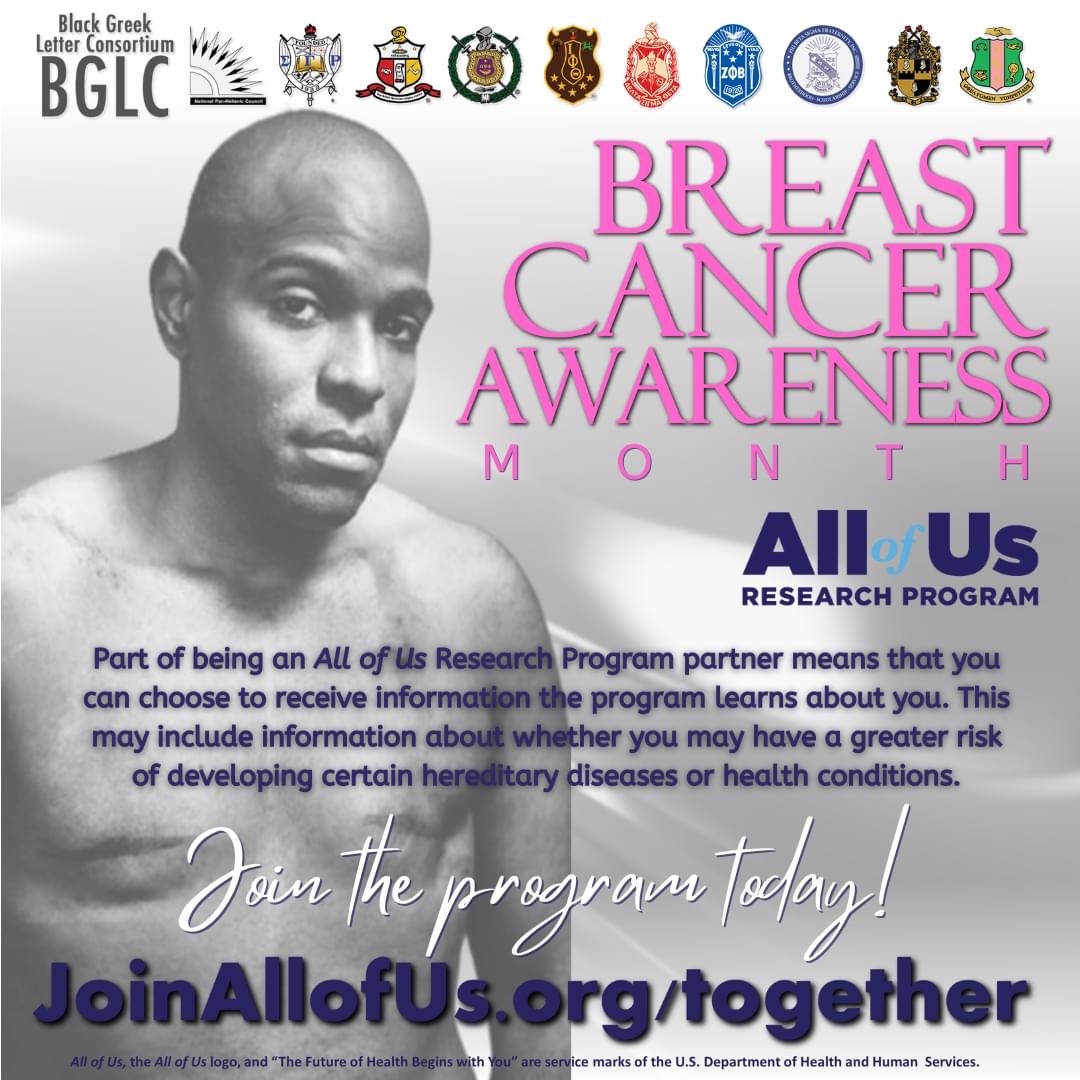 Being a partner could mean choosing info about your risk of developing certain hereditary diseases or health conditions. Learn more about the All of Us Research Program today at JoinAllofUs.org/together
#joinallofus #bglc #ZPHIB #medicalresearch #breastcancerawareness