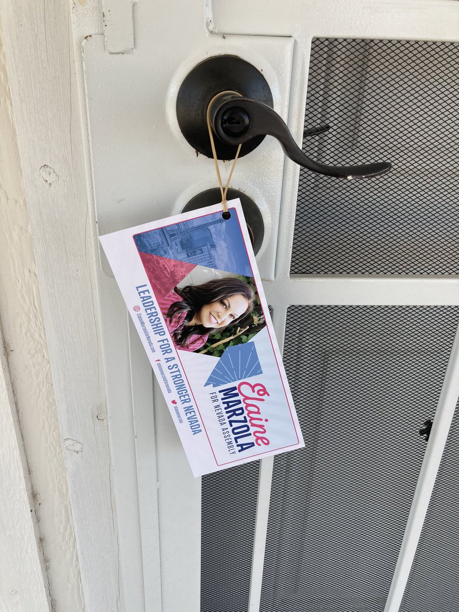 realGilT's tweet photo. Sunday afternoon knocking for @elainemarzola 🙏🏾. #NVLeg #Win2020 https://t.co/sORd8E91UE