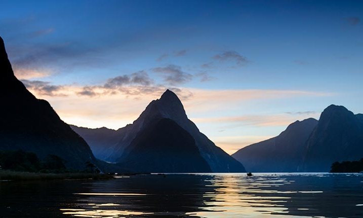 Twilight in Milford sound 