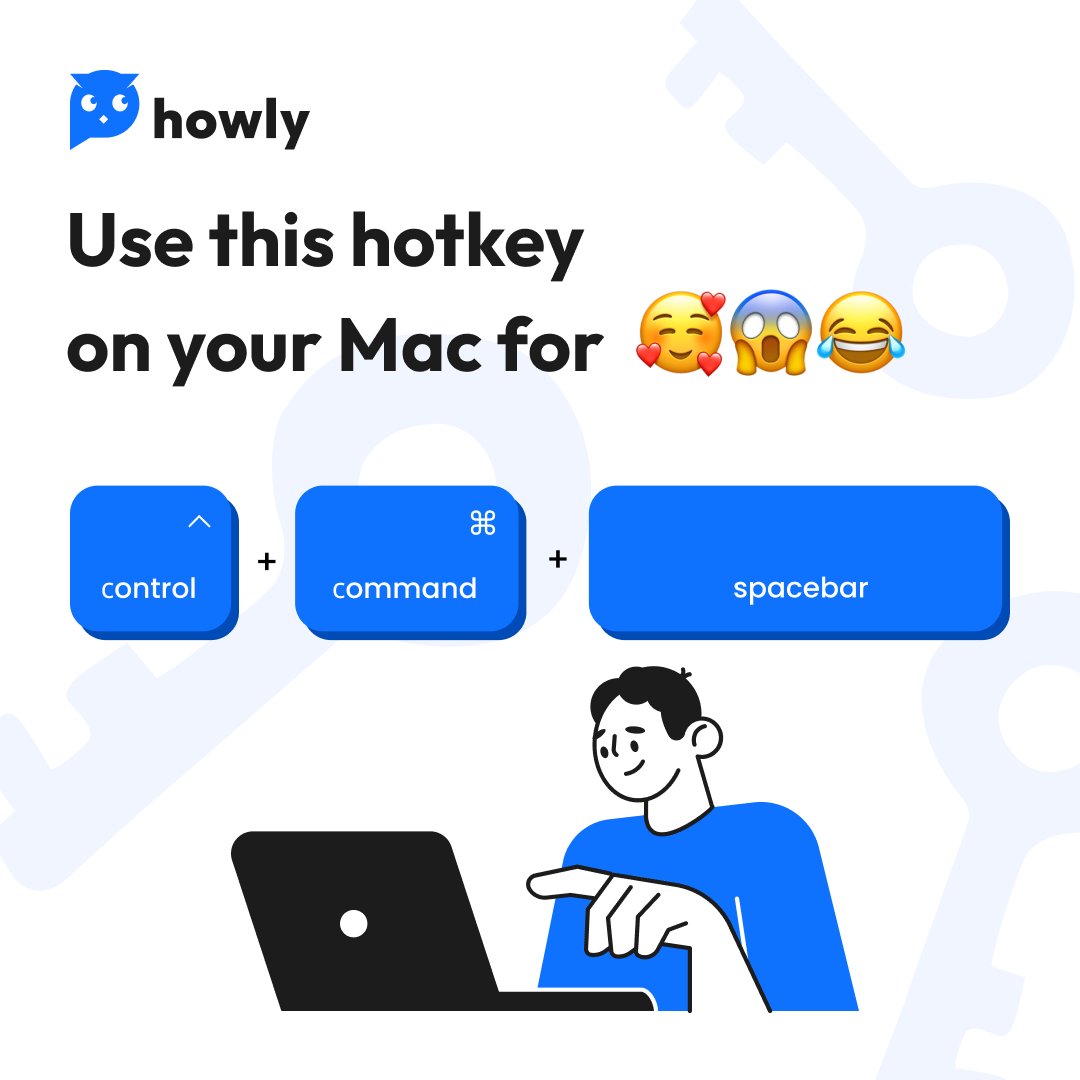 Howly_Global's tweet photo. If you’re a Mac user, we have some good news for you. Now you’ll know how to use your usual iPhone emoji keyboard practically in any text. The magical key combination is: Command⌘+Control+Spacebar
Try now, and wow, it works! https://t.co/cqhKWrN8b3