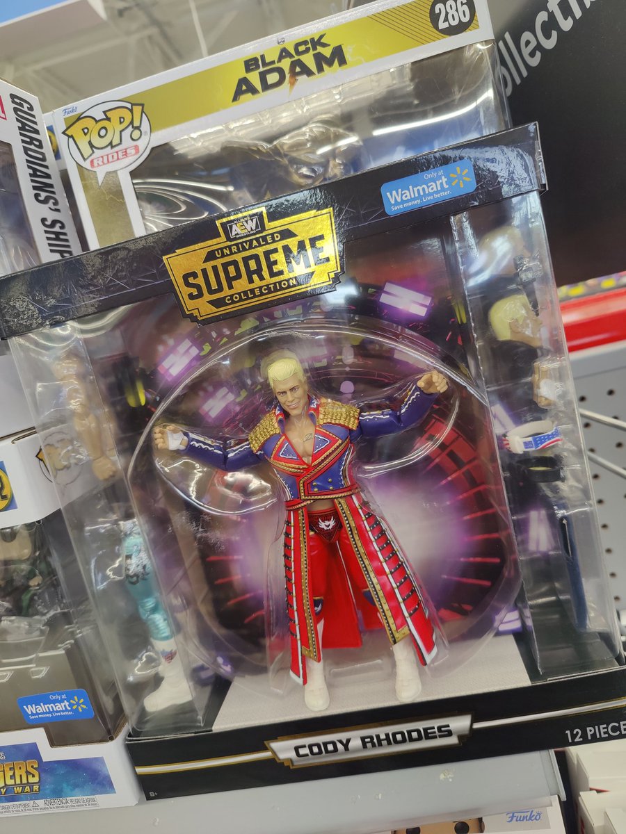 collector_avid's tweet photo. Walmart Exclusive Supreme Cody Rhodes secured this morning! 🔒

#allelitewrestling #AEW #aewsupreme #aewunrivaled #aewunmatched #jazwares #Codyrhodes #toyhunt #Walmart #EXCLUSIVE https://t.co/mNkhncEjhE