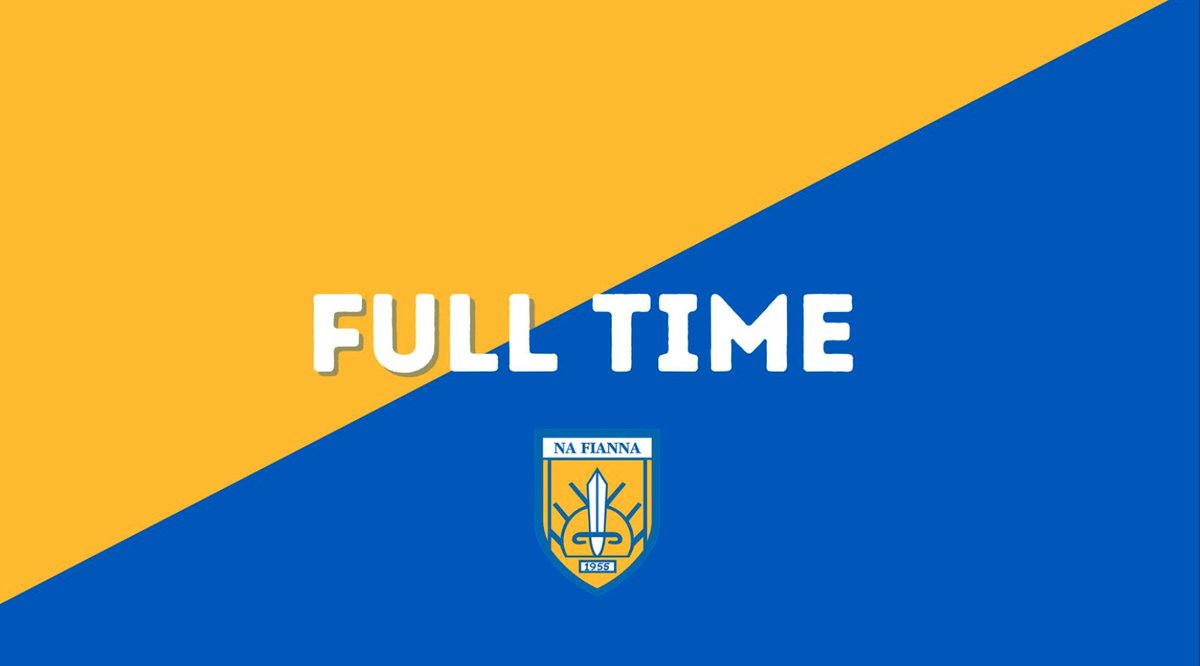 Fulltime at Parnell Park and Na Fianna is headed for the #GoAheadDSH1 senior county final! Full time score Na Fianna 2-18 Cuala 0-17. Comhghairdeas to the lads! #NaFiannaAbu 💛💙