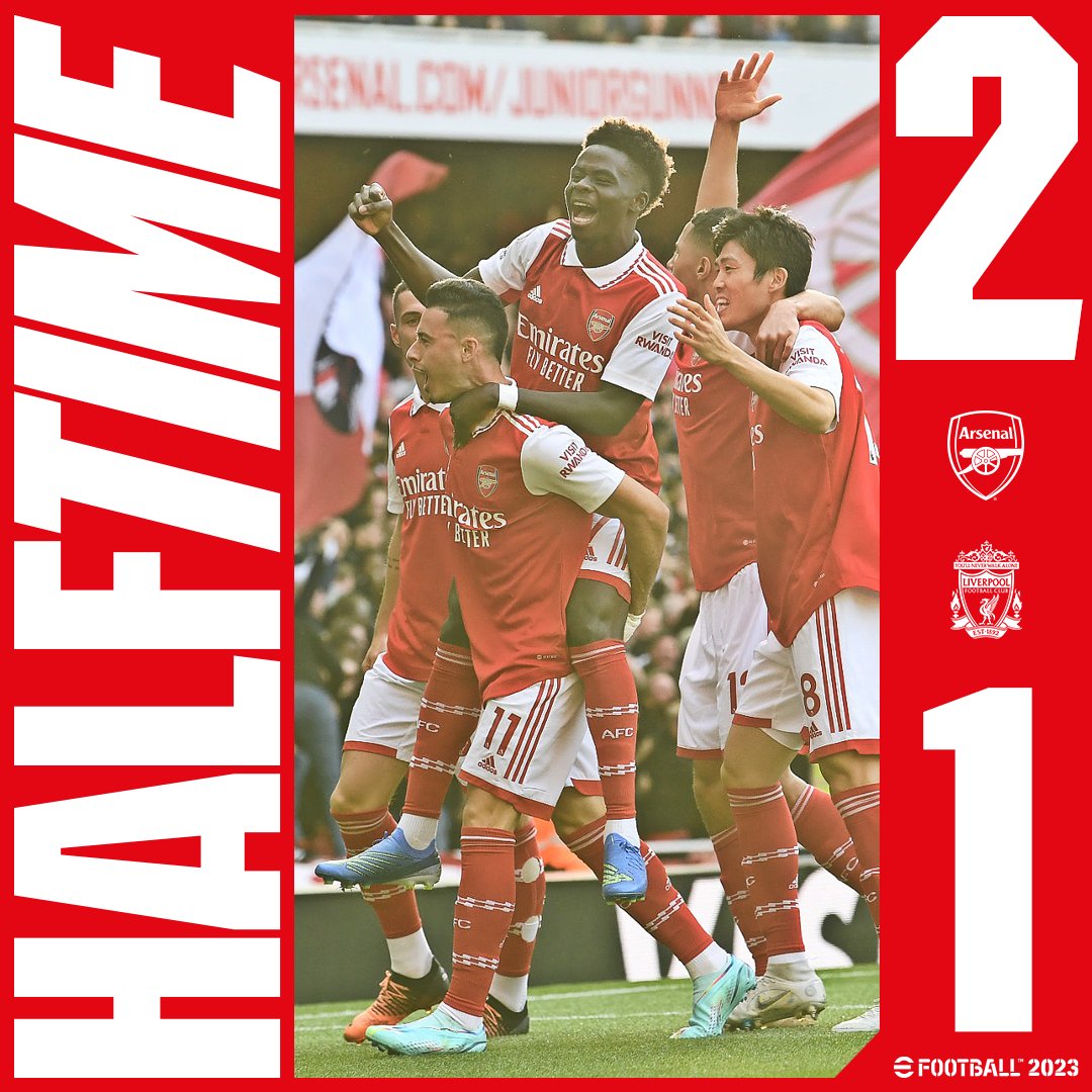 Arsenal's tweet photo. Another big 45 minutes to go... 

Let's keep battling out there! ✊ https://t.co/rtzKQnWRnK