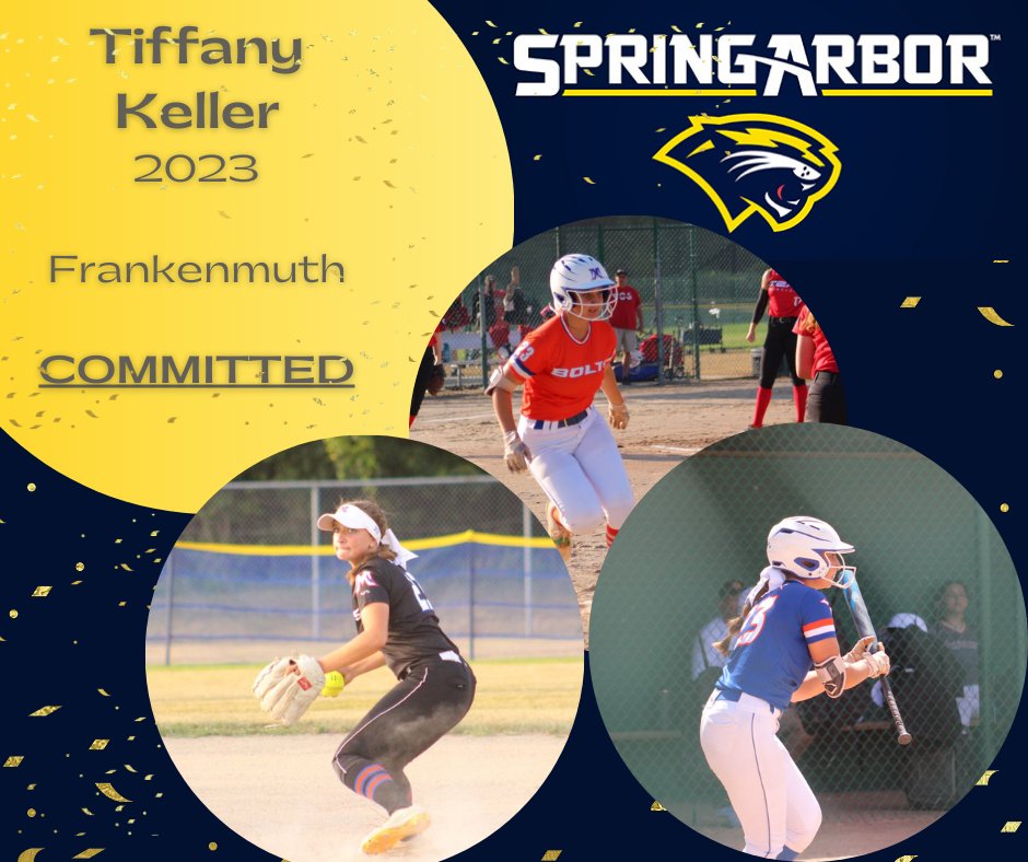 Please join us in congratulating <a href="/tiffanykeller23/">Tiffany Keller</a> on continuing on at Spring Arbor University next year!  Hard work pays off! <a href="/SAUCougarsSB/">Spring Arbor Softball</a> <a href="/MuthVarsity/">Frankenmuth Varsity Softball</a>
